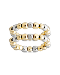 Sterling Silver Dez Beaded Ring