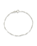 Sterling Silver Janina Delicate Twisted Chain Bracelet - Sterling Forever