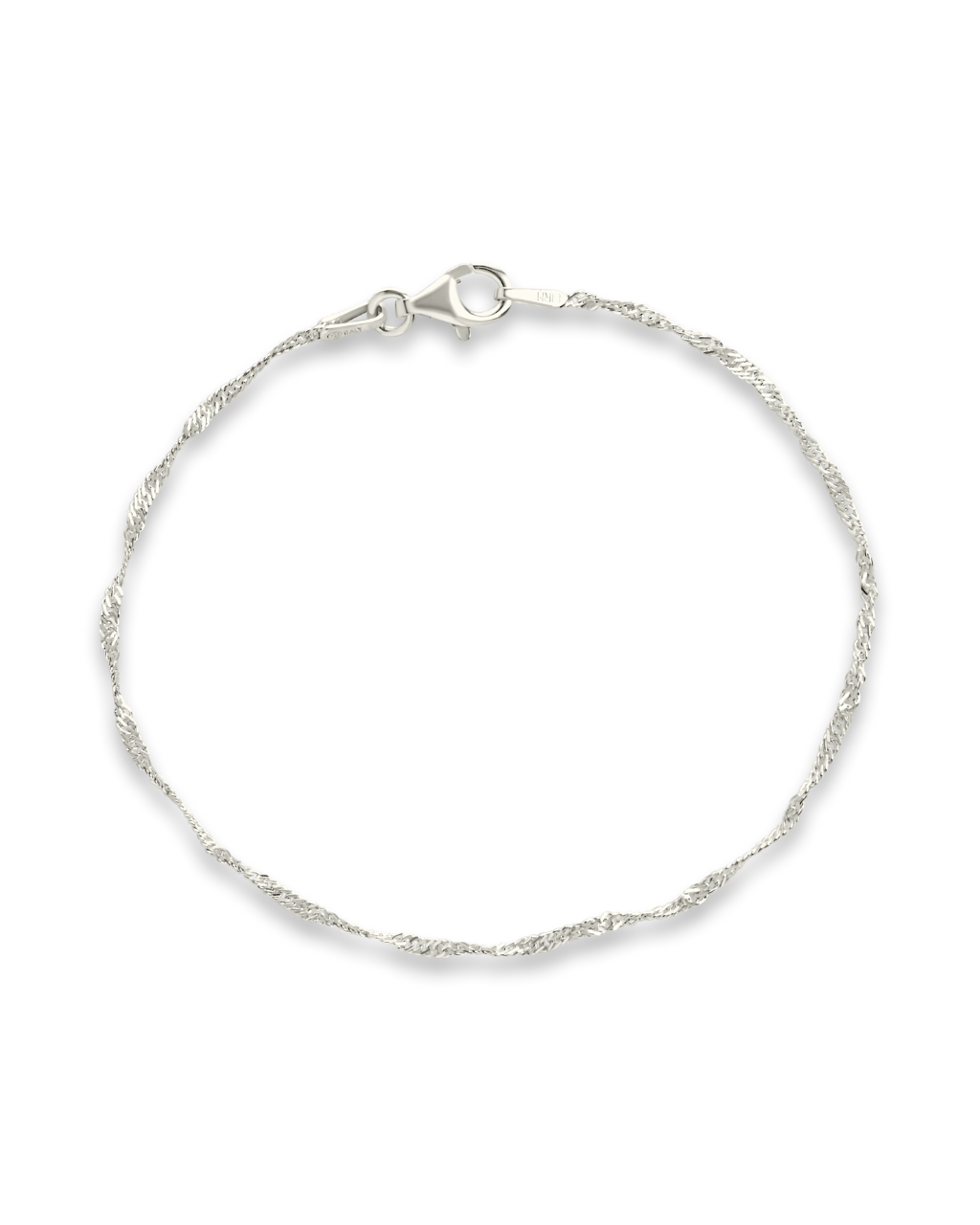 Sterling Silver Janina Delicate Twisted Chain Bracelet
