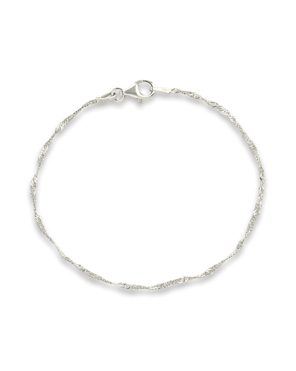 Sterling Silver Janina Delicate Twisted Chain Bracelet - Sterling Forever