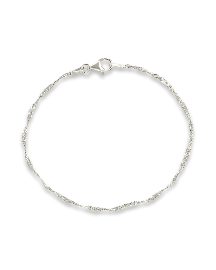 Sterling Silver Janina Delicate Twisted Chain Bracelet