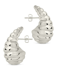 Corinne Twisted Polished Earrings - Sterling Forever