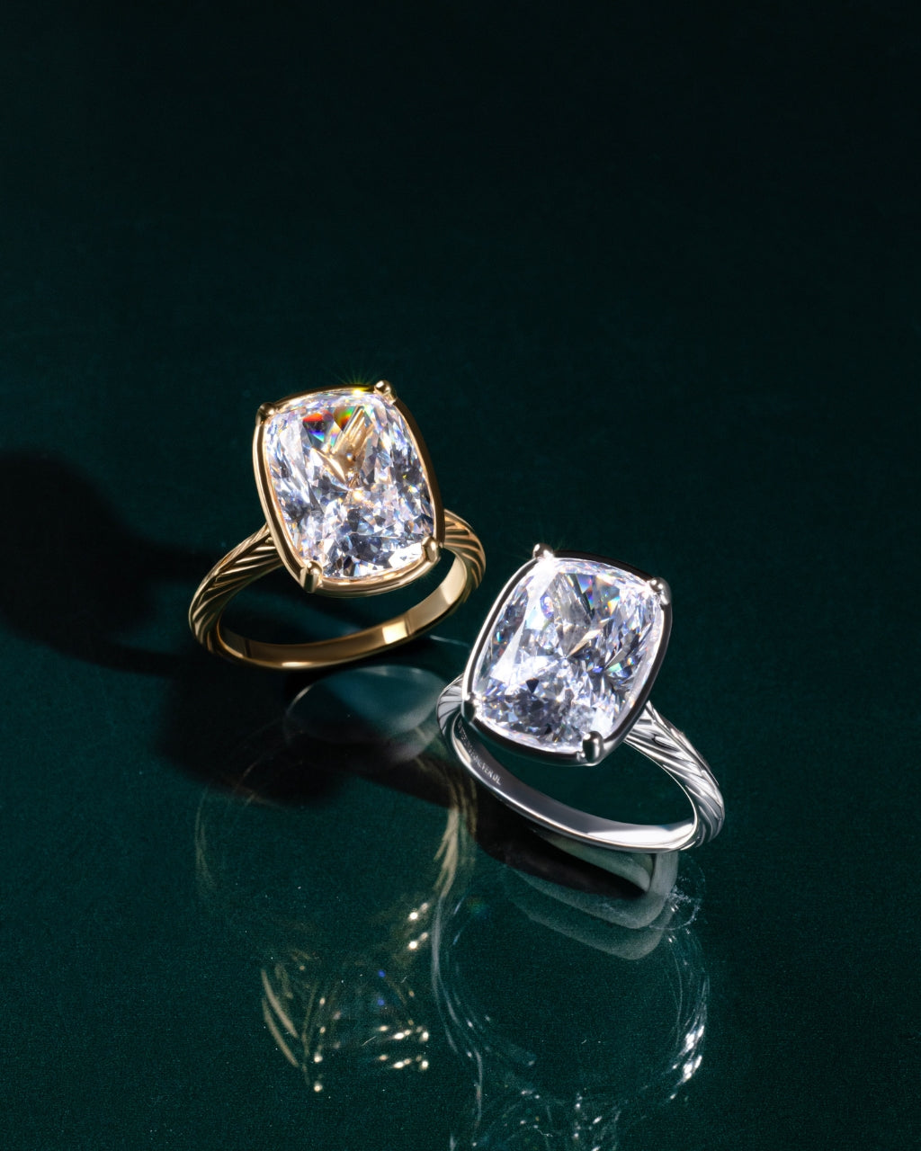 Sterling Silver Elongated Cushion Cocktail Ring