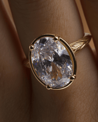 Sterling Silver Oval Cut CZ Cocktail Ring - Sterling Forever