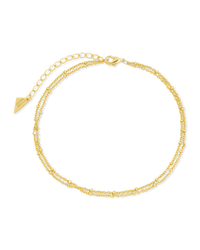 Alison Layered Chain Anklet - Sterling Forever