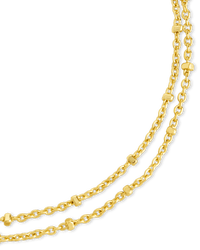 Alison Layered Chain Anklet - Sterling Forever
