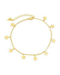 Sabina Star Charm Anklet - Sterling Forever