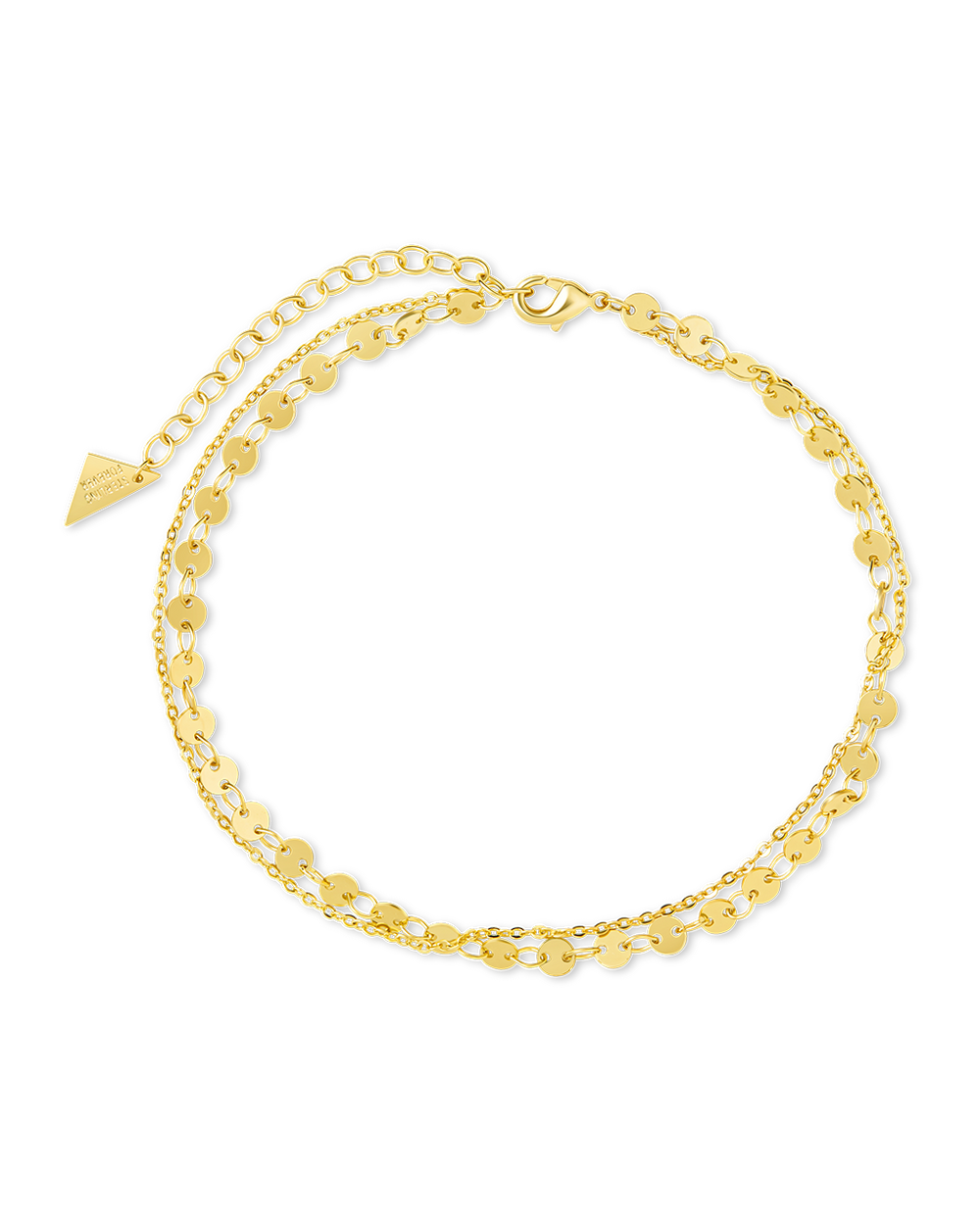 Eliana Layered Disc Chain Anklet