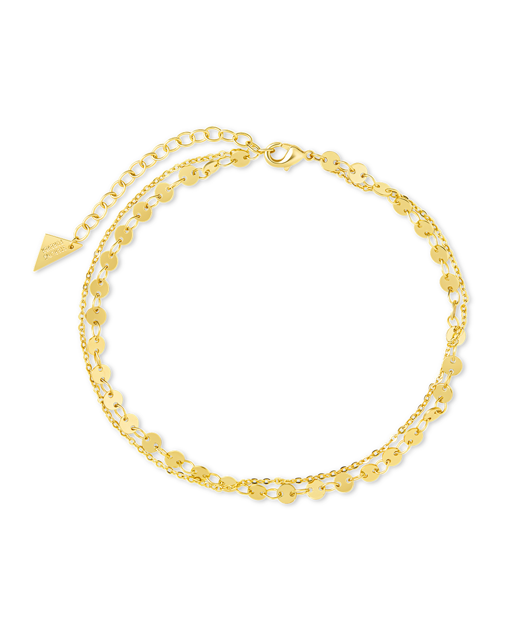 Eliana Layered Disc Chain Anklet