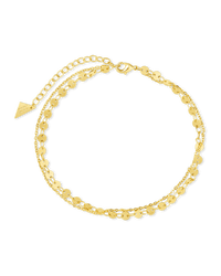 Eliana Layered Disc Chain Anklet - Sterling Forever
