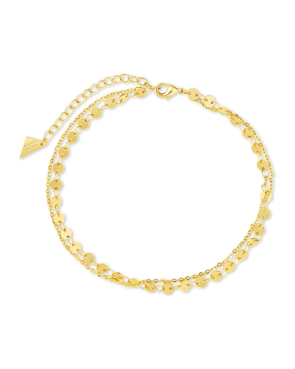 Eliana Layered Disc Chain Anklet - Sterling Forever