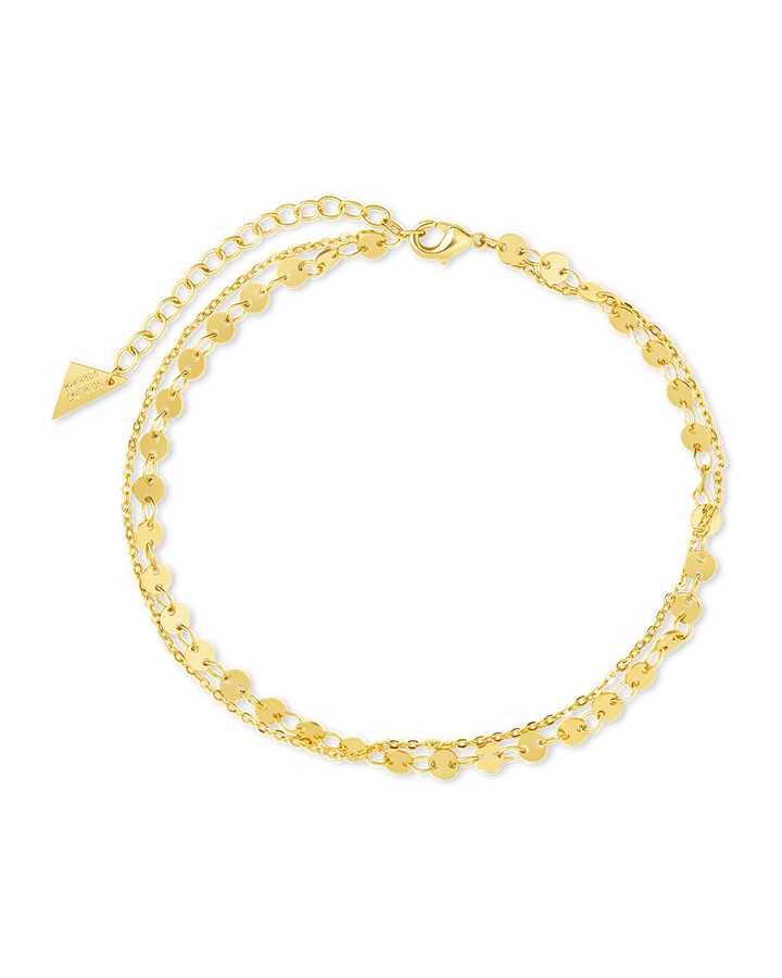 Eliana Layered Disc Chain Anklet