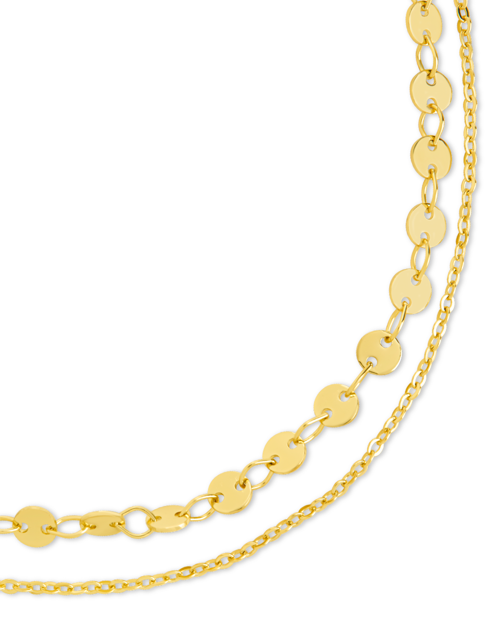 Eliana Layered Disc Chain Anklet