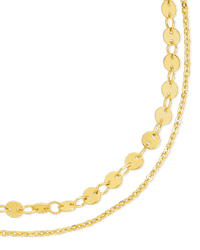 Eliana Layered Disc Chain Anklet - Sterling Forever