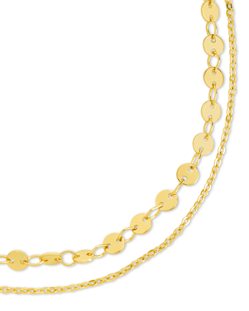 Eliana Layered Disc Chain Anklet - Sterling Forever