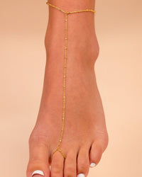 Serena Simple Chain Toe Anklet - Sterling Forever