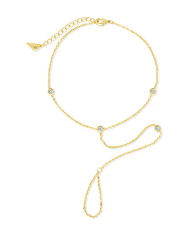 Sylvia CZ Chain Toe Anklet