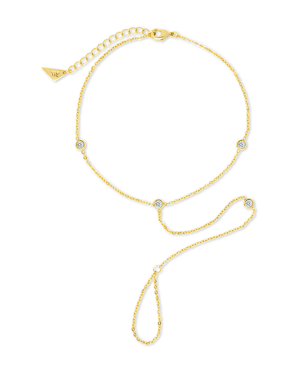 Sylvia CZ Chain Toe Anklet