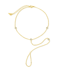 Sylvia CZ Chain Toe Anklet - Sterling Forever