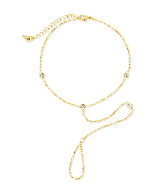 Sylvia CZ Chain Toe Anklet