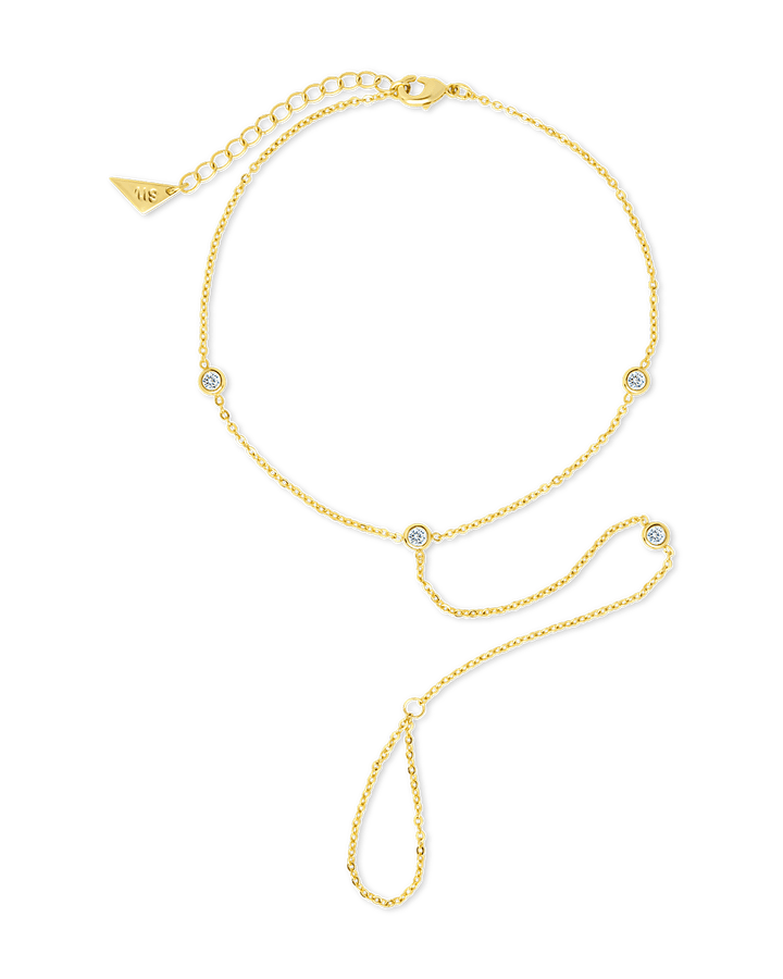 Sylvia CZ Chain Toe Anklet