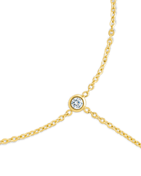Sylvia CZ Chain Toe Anklet - Sterling Forever