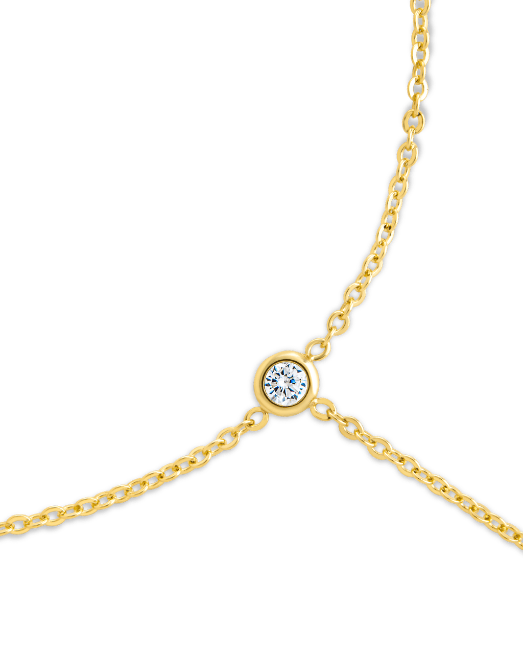 Sylvia CZ Chain Toe Anklet - Sterling Forever