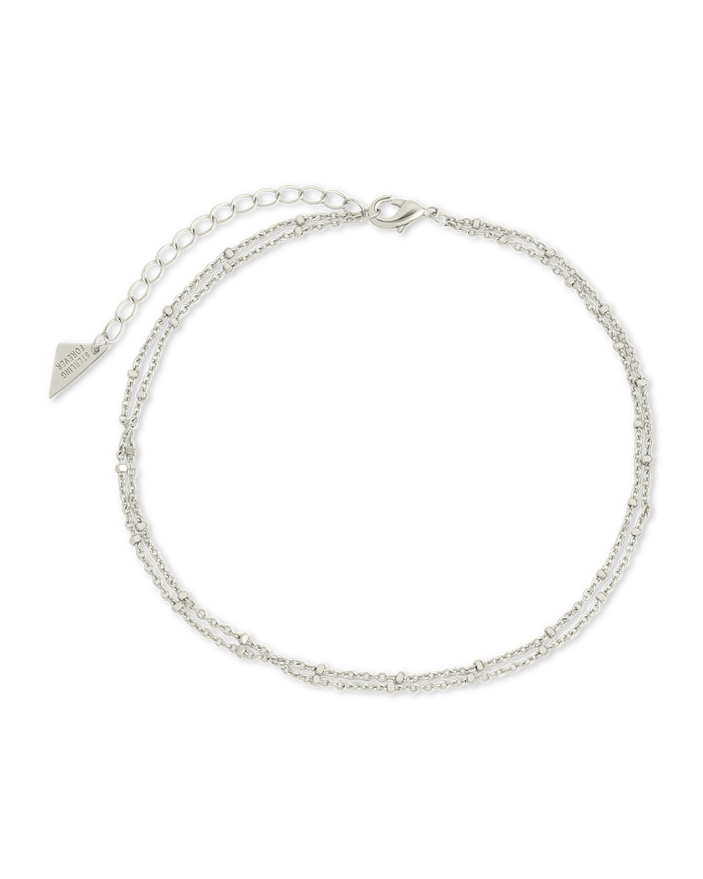 Alison Layered Chain Anklet - Sterling Forever