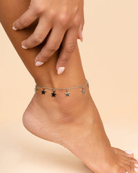 Sabina Star Charm Anklet - Sterling Forever