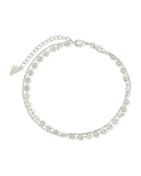 Eliana Layered Disc Chain Anklet - Sterling Forever