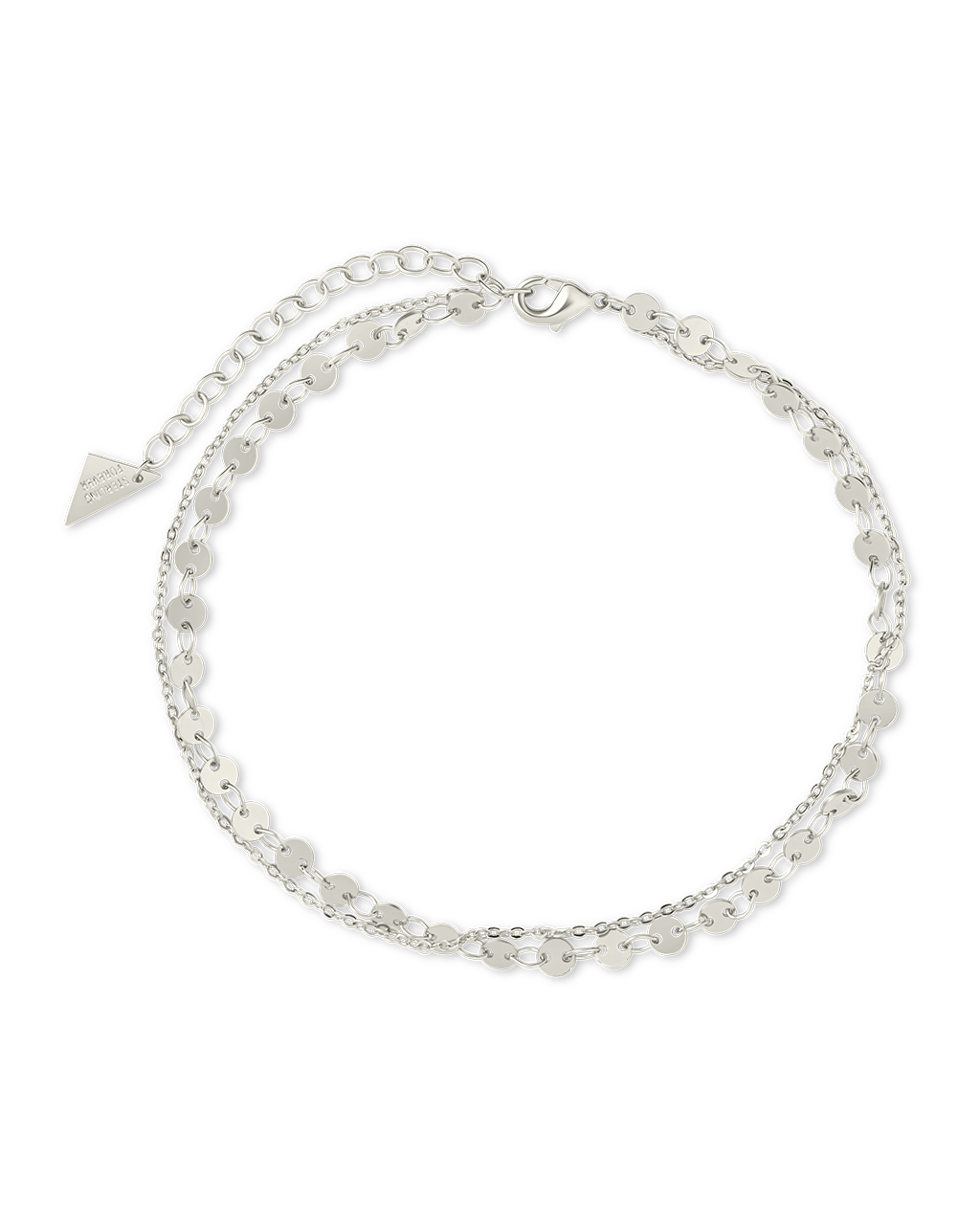 Eliana Layered Disc Chain Anklet - Sterling Forever