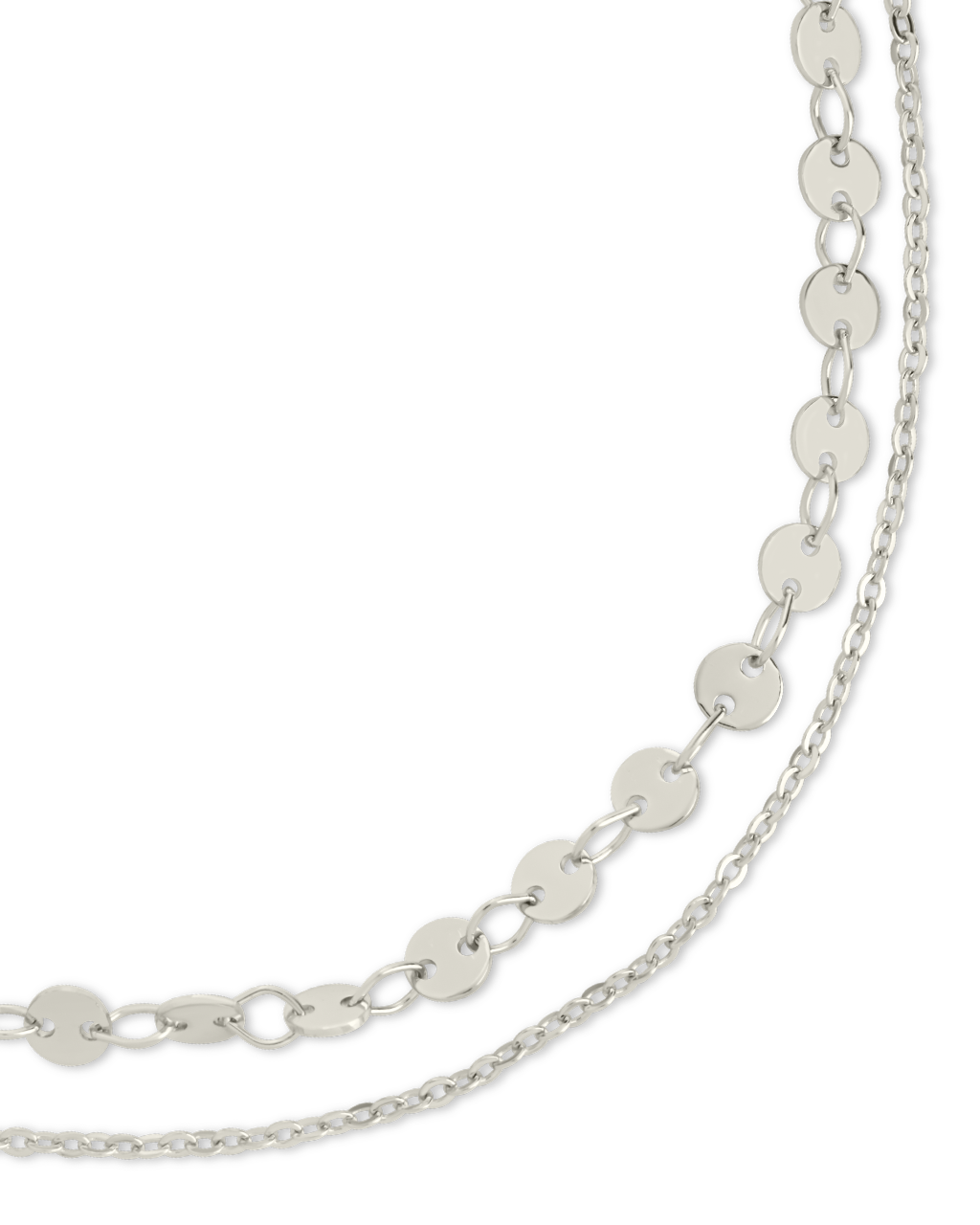 Eliana Layered Disc Chain Anklet