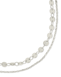 Eliana Layered Disc Chain Anklet - Sterling Forever