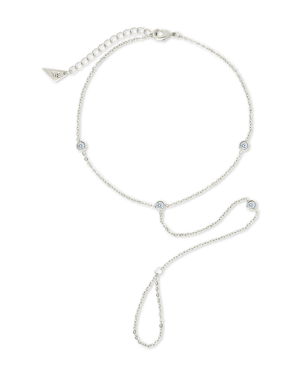 Sylvia CZ Chain Toe Anklet