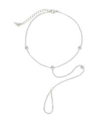 Sylvia CZ Chain Toe Anklet - Sterling Forever