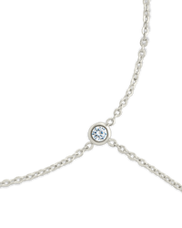 Sylvia CZ Chain Toe Anklet - Sterling Forever