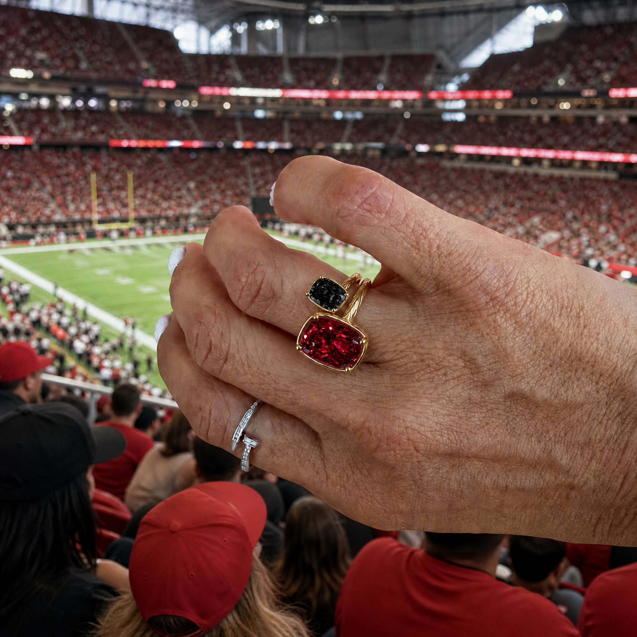Atlanta Game Day Ring Stack