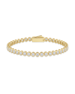 Helene Bezel CZ Tennis Bracelet