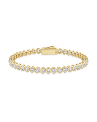 Helene Bezel CZ Tennis Bracelet