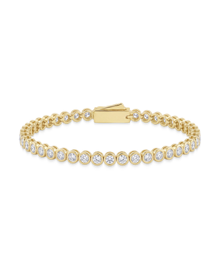 Helene Bezel CZ Tennis Bracelet