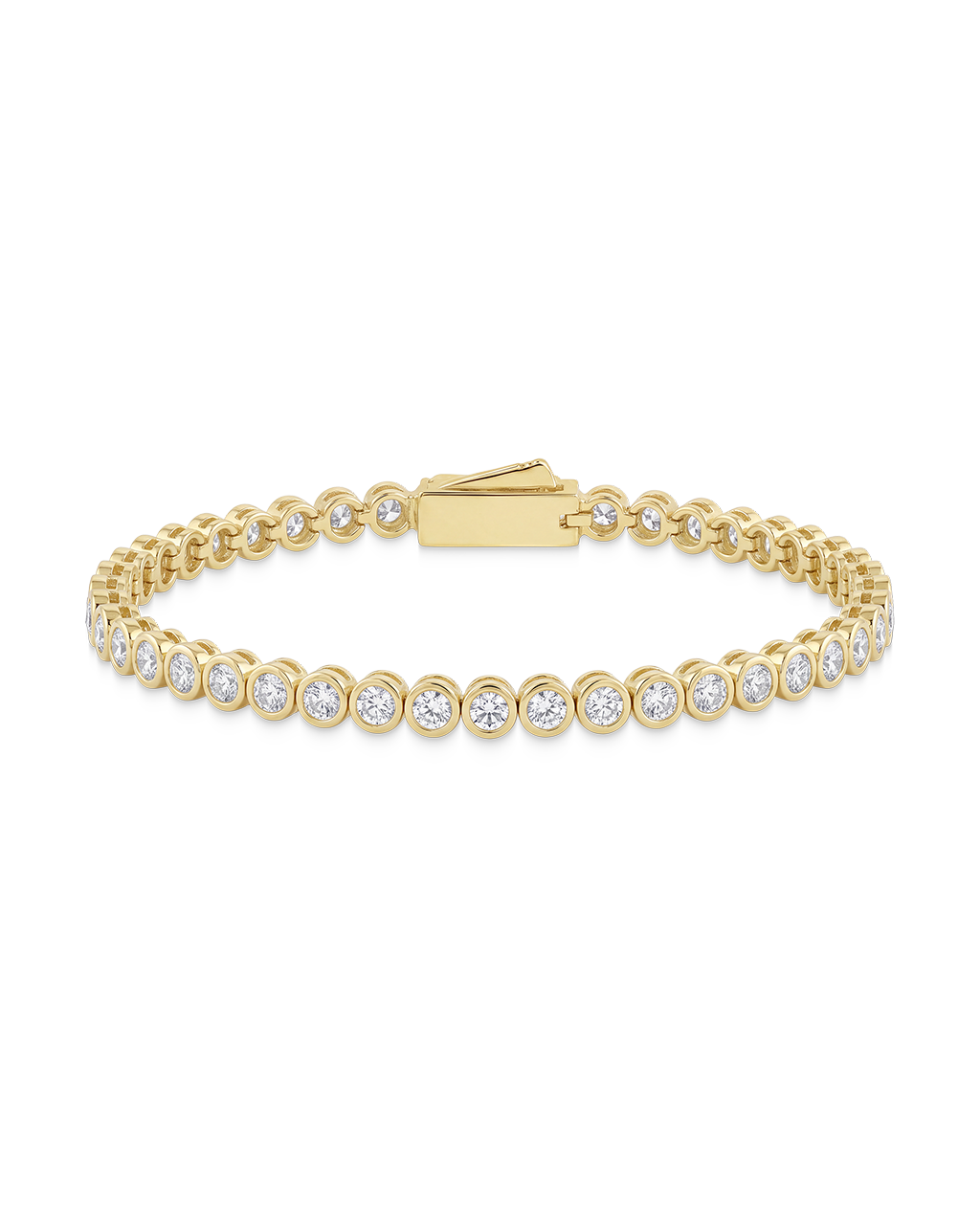 Helene Bezel CZ Tennis Bracelet