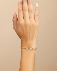 Helene Bezel CZ Tennis Bracelet