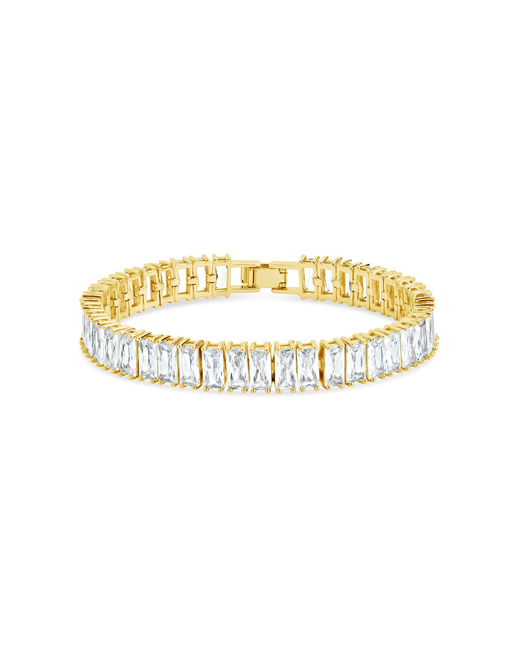 Martha CZ Tennis Bracelet Bracelet Sterling Forever Gold 