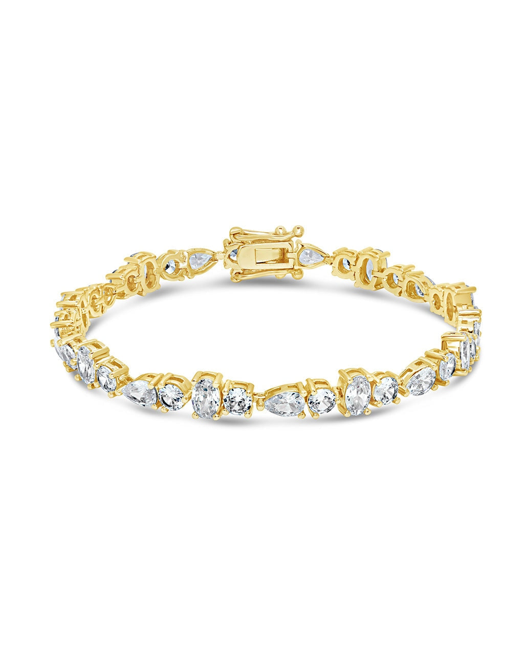Billie CZ Tennis Bracelet Bracelet Sterling Forever Gold 