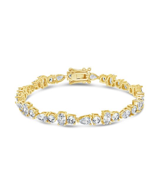 Billie CZ Tennis Bracelet Bracelet Sterling Forever Gold 