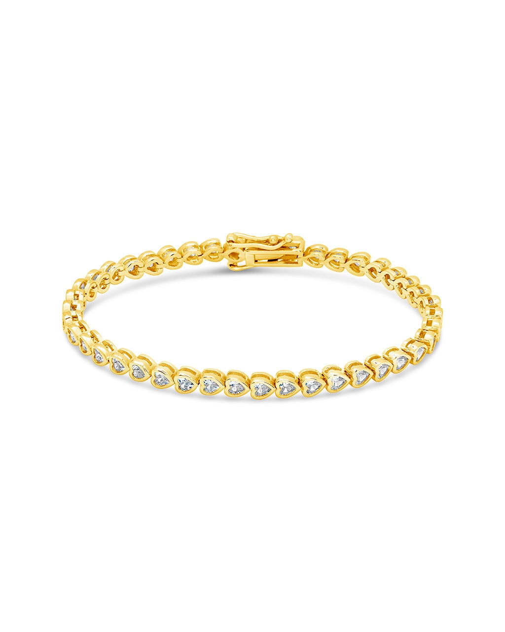 Corey CZ Tennis Bracelet Bracelet Sterling Forever Gold 