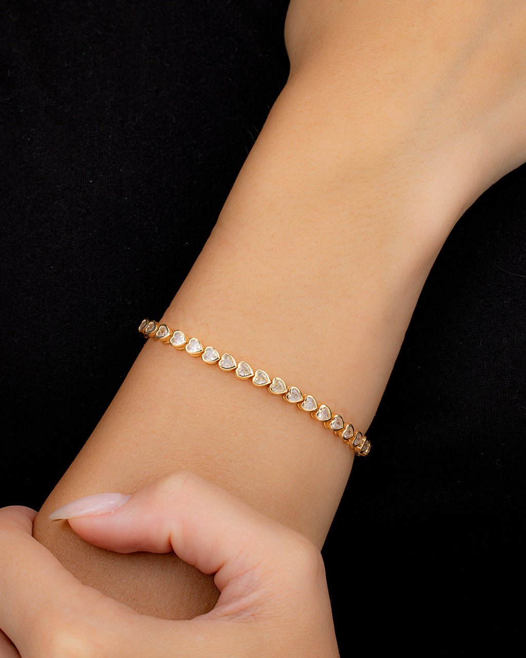 Heart CZ Tennis Bundle - Sterling Forever