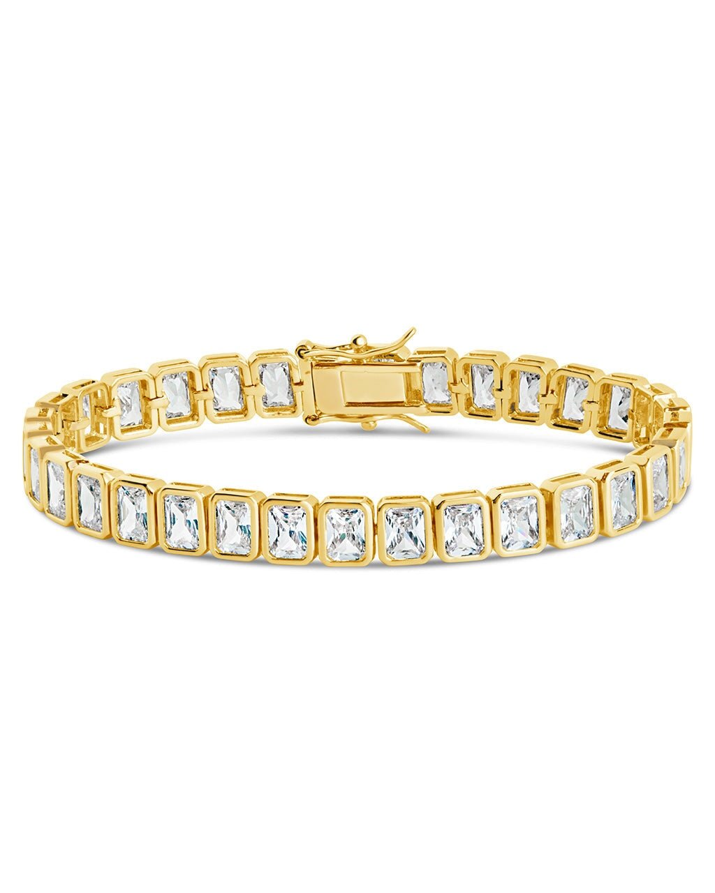 Roxie Bezel CZ Tennis Bracelet - Sterling Forever
