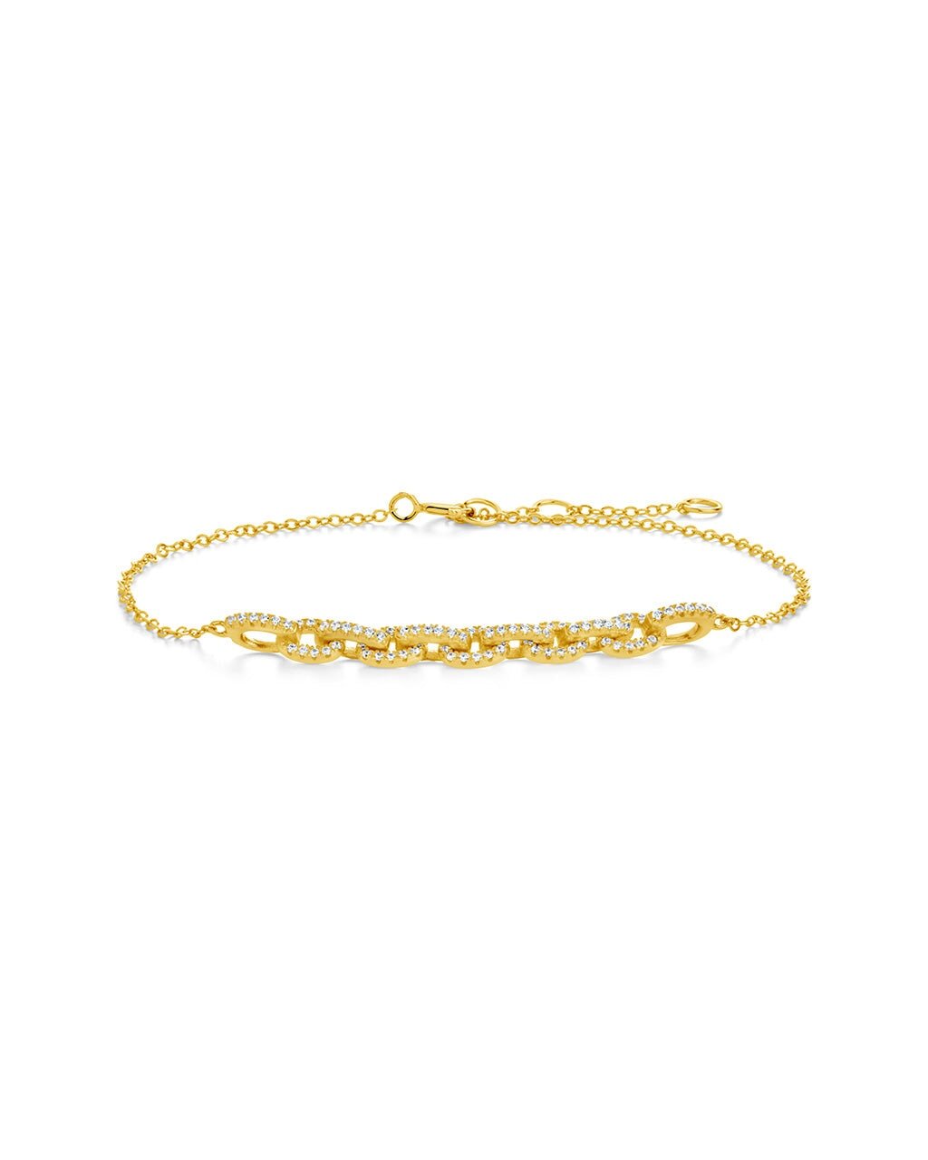 Harley CZ Interlocking Chain Bracelet - Sterling Forever