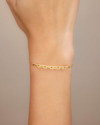 Harley CZ Interlocking Chain Bracelet - Sterling Forever